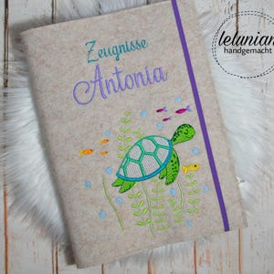 Zeugnismappe Schildkröte