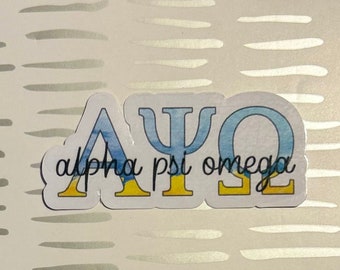 Custom Greek Letter Sticker