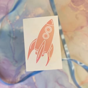 Rocket Decal | Rocket Decal for Car | Rocket Decal for Laptop | Rocket Decal for Tumbler | Spaceship Decal for Car | Spaceship Decal | Space