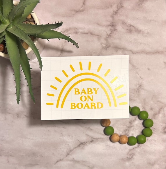 Sunshine Baby On Board Car Decal, New Mom Gift
