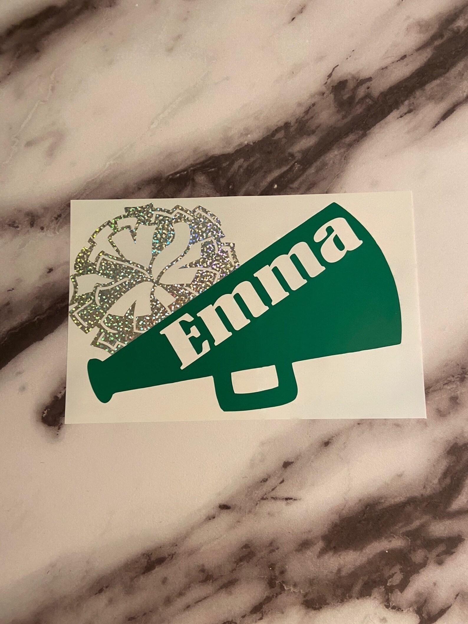 Cheerleader Name Megaphone Decal Cheerleader Name Decal for Etsy