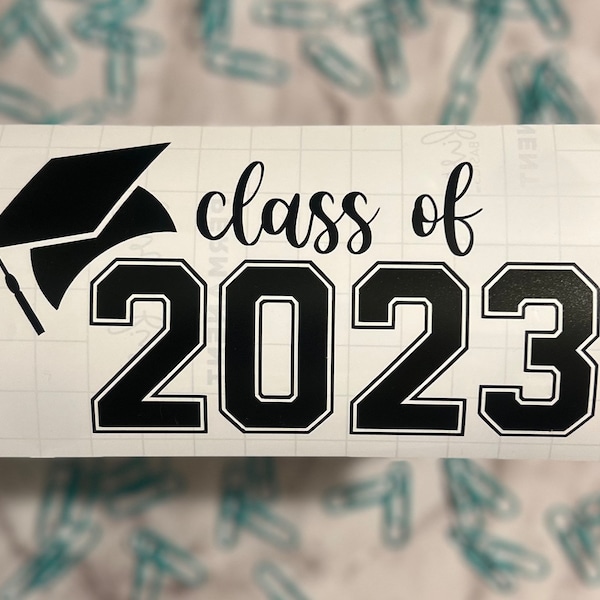 Class of 2024 Decal | Graduation Decal | Customizable Graduation Decal | Decal for High School Grads | High School Graduation Gift | College