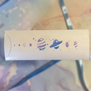 Solar System Decal | Solar System Decal for Car | Solar System Decal for Laptop | Solar System Decal for Water bottle | Galaxy Decal | Space