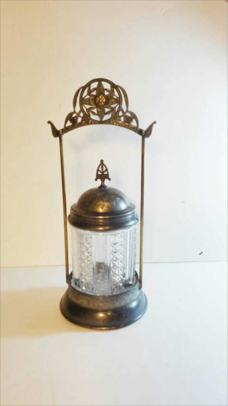 Antique Pickle Jar And Holder 1800's Candy Jar Etsy