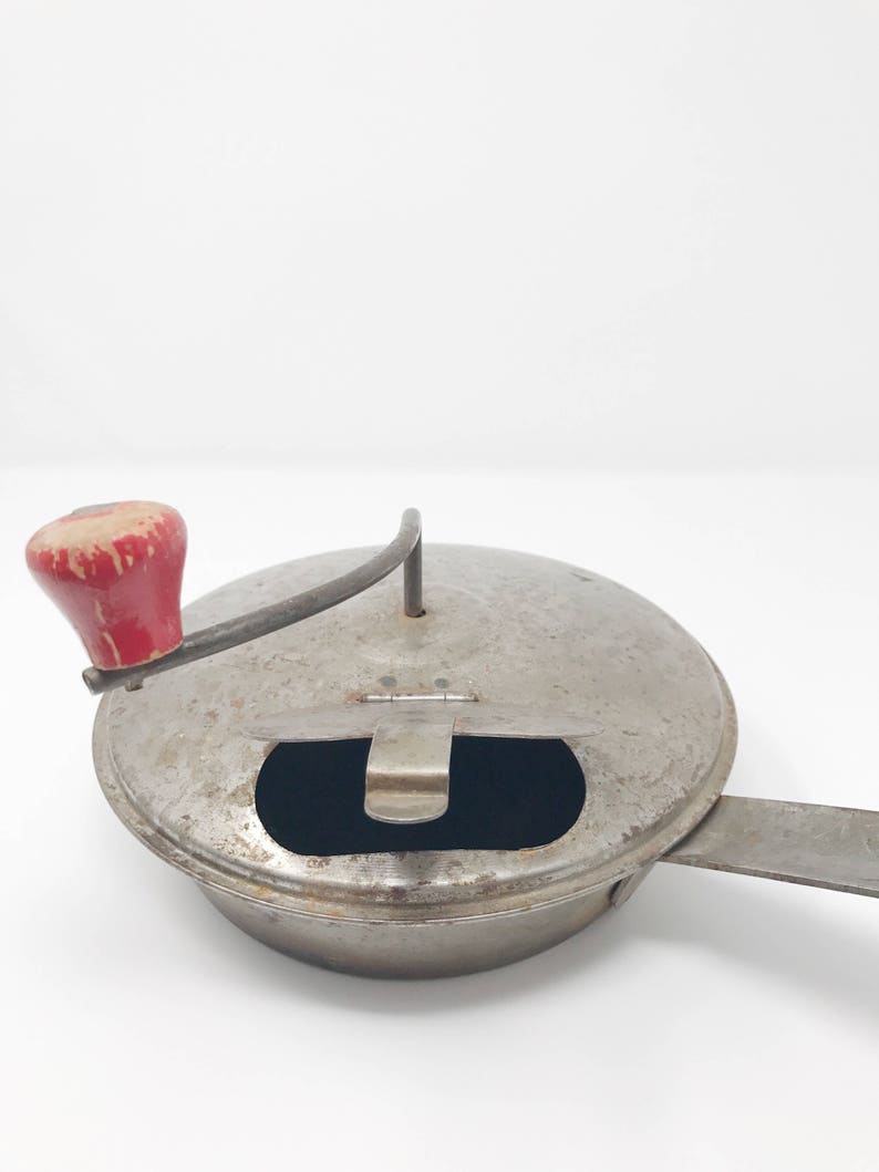 Vintage Popcorn Popper Antique Hand Crank Stove Top Popper Etsy