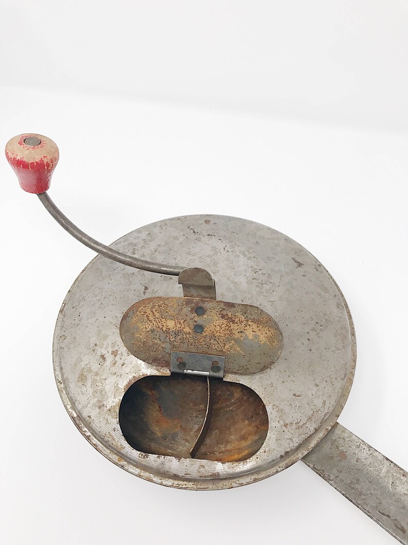 Vintage Popcorn Popper Antique Hand Crank Stove Top Popper Etsy