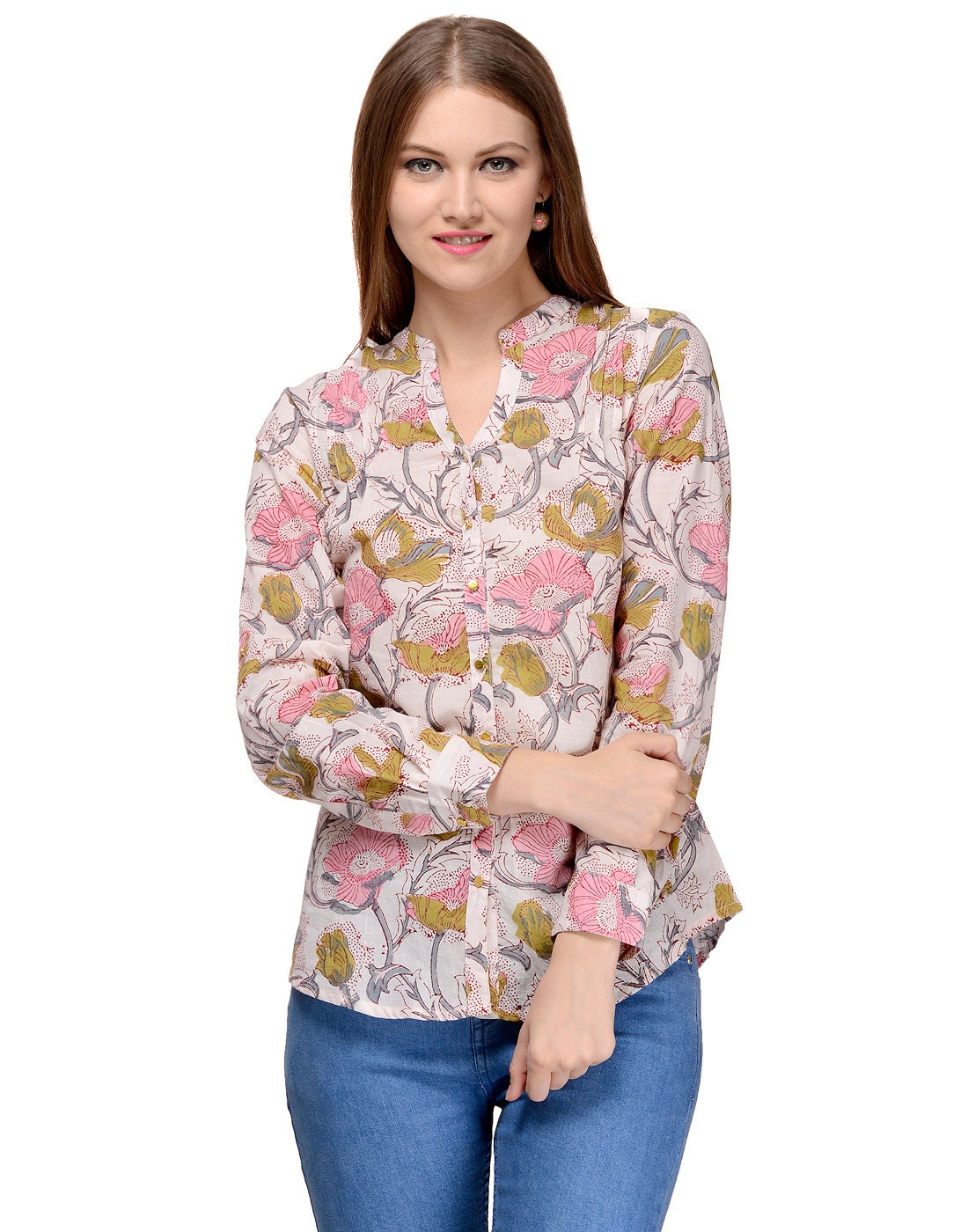 printed blouse