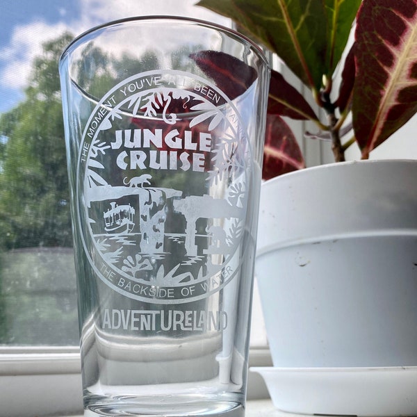 Jungle Cruise Cup | Backside Of Water | Attraction Inspired | Adventureland | Glass Etched