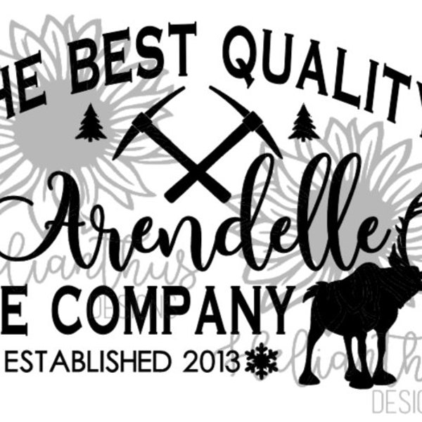 Arendelle Ice Company - Instant Download - Frozen Inspired - SVG, PNG, JPG