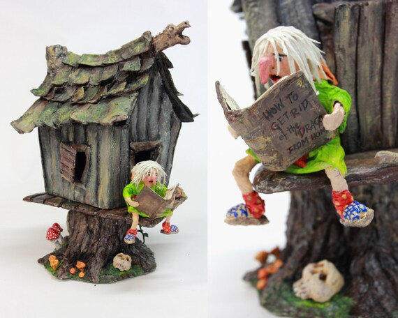 paper mache dollhouse