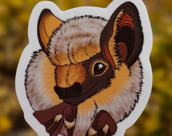 Hoary Bat Vinyl Sticker 2" Original Art Colorado