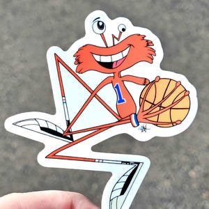 Sticker en vinyle 3" La maison pour des amis imaginaires de Wilt Foster - Dessins animés originaux