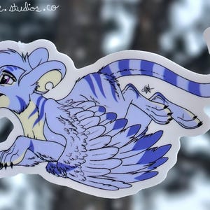Faerie Kougra Neopets Vinyl Sticker 3&quot; Original Cartoon Art Fairy