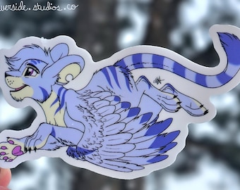Faerie Kougra Neopets Vinyl Sticker 3&quot; Original Cartoon Art Fairy