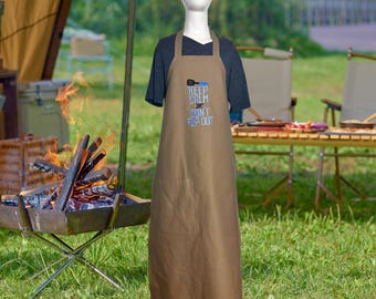 Grembiule da barbecue ricamato per papà: Grill Master Kitchen Cover