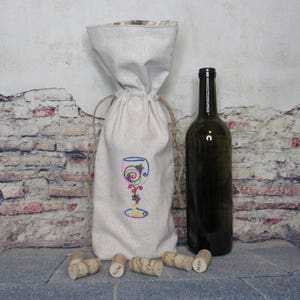 Wine Bottle Gift Bag, Mother&#39;s Day Gift for Wine Lover, Wine Enthusiast Gifts, Bottles Carrier, Mini Tote, Bottle Totes