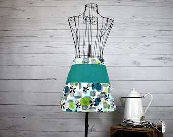 Delantal de vendedor: Delantal de algodón con bolsillos