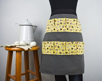 Farmhouse Egg Gathering Apron: Duck Canvas Chicken Keeper Apron