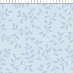 SELTENE - von der kontinuierlichen half Yard - die William und Mai Sammlung von grauen Sky Studios für in den Anfang #8GSC3 Tonal Blue Leafy Vines