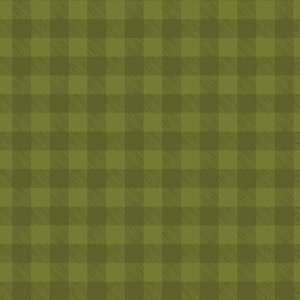 Przez HALF YARD - Chodźmy na kemping dla Patrick Lose Fabrics, wzór nr 63939-6470715 Kratka w kratkę, Ranger Green 5/16” Tonal Gingham Check