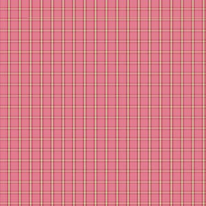 Ciągła HALF YARD - owijka i wątek Modern Quilts dla Benartex, #6608Y-01 Różowa i zielona krata, 2-warstwowa bawełna Premium Yarn Dye