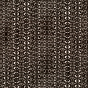 May include: A seamless pattern with a repeating geometric design. The pattern features a series of interlocking circles and ovals in a light brown color on a dark brown background.