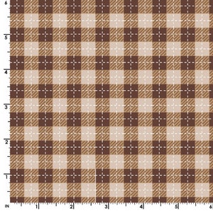 Von der kontinuierlichen halb Yard - wir whisk Sie eine frohe Weihnachten von Kim Christopherson für Maywood #MAS9673-a Buffalo Plaid in Tonal braun