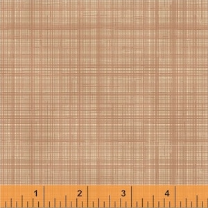By The HALF YARD - Ofelia autorstwa Nancy Gere dla Windham Fabrics, wzór nr 40357-1 Różoworóżowy drobny krzyżyk na kremowym tle, Civil War, Blender, Podstawowy