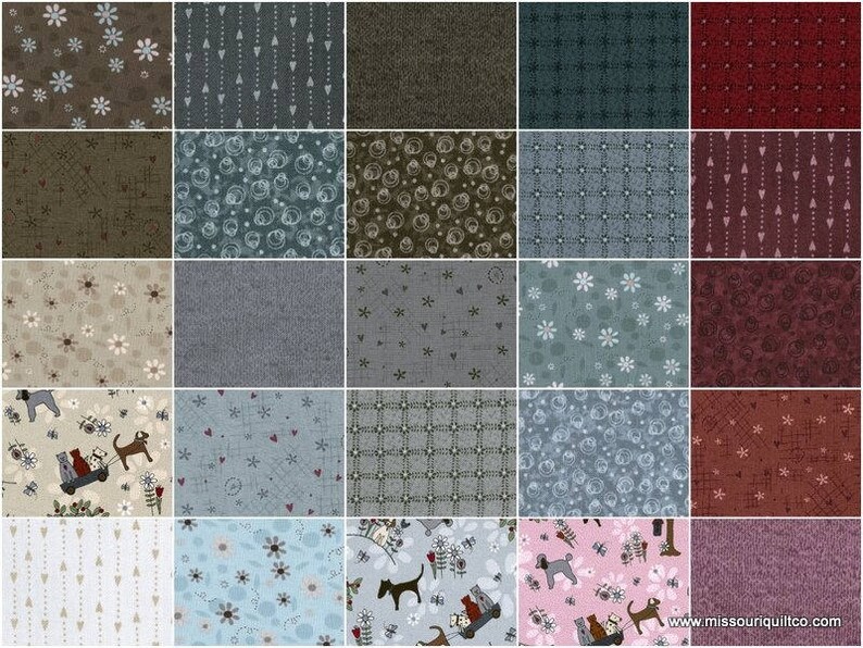 Pattern #2286-003 Earth Brown Twede Texture Basic Time with Friends by Lynette Anderson for RJR Fabrics By The HALF YARD