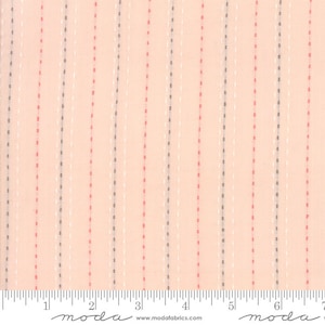 Sällsynt - Av den kontinuerliga halvmetern - Sugarcreek Silky WOVENS av Corey Yoder för Moda Fabrics, mönster #12230-11 Tickande rand på rodnande rosa
