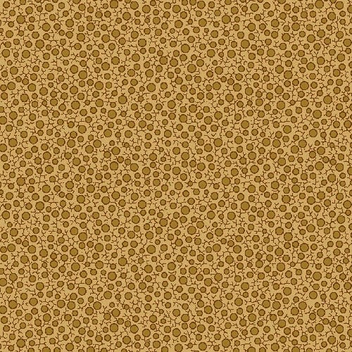 Ink Well BTY Judie Rothermel Marcus Brothers Civil War Tiny Tan Floral on Black