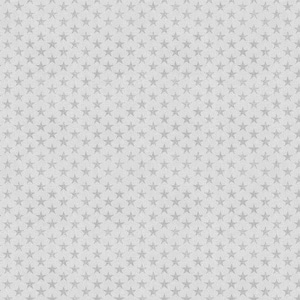 May include: A seamless pattern of small, grey stars on a white background.