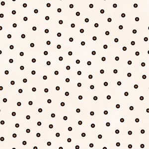 By The Continuous HALF Yard - Happy Jacks FLANNELS by Bonnie Sullivan for Maywood, #MASF9405-E Confetti Black  Dots, Orange Centers on Cream