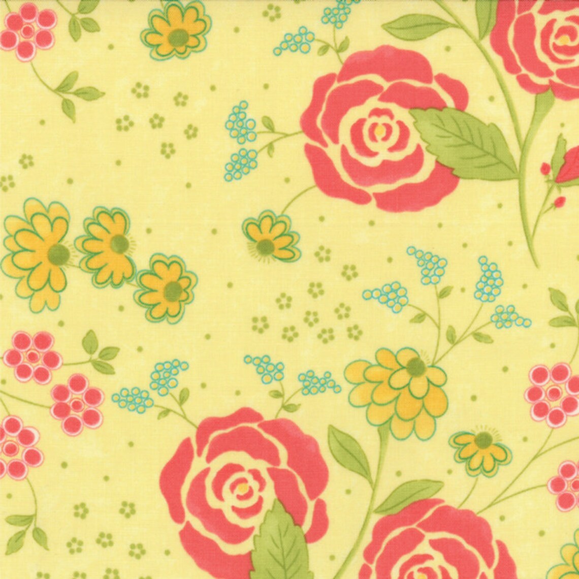 By the Continuous HALF YARD- Chance of Flowers by Sandy Gervais for ...