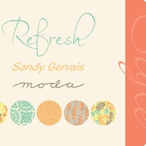 RARE - by the Continuous HALF YARD - Refresh by Sandy Gervais for Moda ...