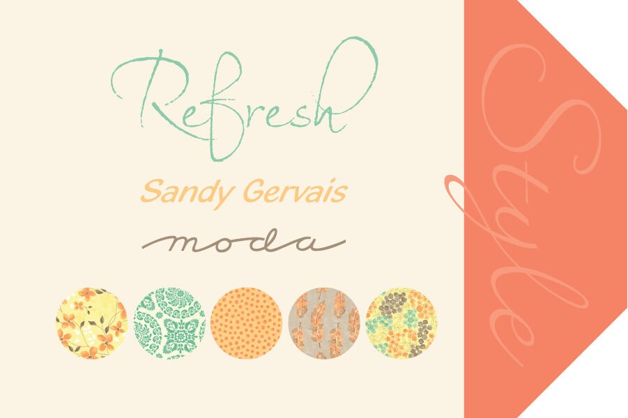 RARE - by the Continuous HALF YARD - Refresh by Sandy Gervais for Moda ...