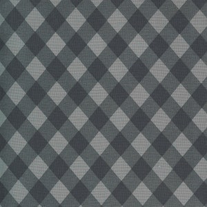 RZADKIE - The Continuous HALF YARD - Sunday Stroll autorstwa Bonnie i Camille dla Moda, #55227-17 Tonal Grey Diagonal Picnic Gingham Blender