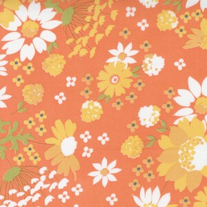 レア - The Continuous HALF YARDS - コリアンダーキルトのコーリー・ヨーダーによる、Moda の Cozy Up、#29120-12 シナモン サンシャイン ハーベスト メイン フローラル