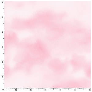 By The HALF YARD - Wild By Nature By Kathy Deggerdorfer for Maywood, Pattern #8449-P Painted Sky, Tonal Light Pink and White, Basic, Blender