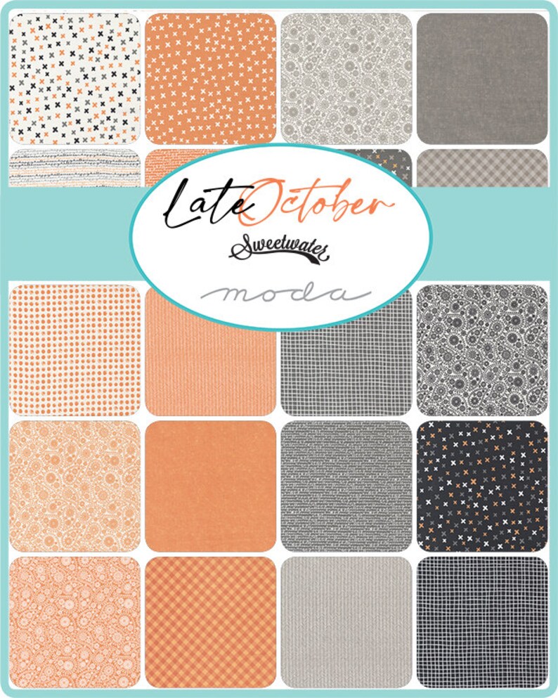 October Continuous Patten Rare - by the Continuous HALF YARDS - Late October by Sweetwater for ...
