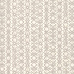 以下が含まれることがあります： 薄いグレーの背景に、グレーの中心を持つ白い円のシームレスなパターン