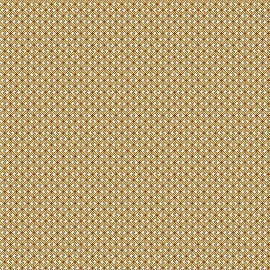 RARE - By The Continuous HALF YARDS - Adeline by Kathy Hall for Andover Fabrics, #8970-N Geometric Diagonal Squares in Tan, Cream and Brown