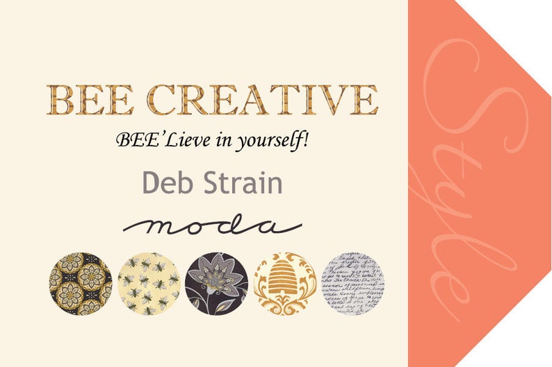 By the Continuous HALF YARD - Bee Creative by Deb Strain for Moda ...