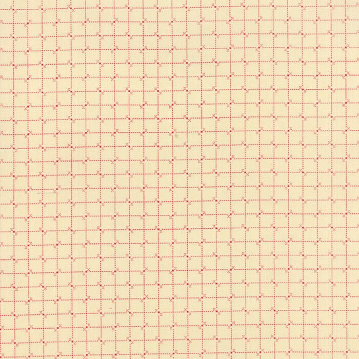 RARE - by the Continuous HALF YARD - Crazy for Red by Minick