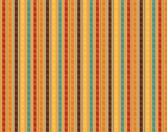 Par The Continuous HALF Yard - Giraffe Crossing par RBD pour Riley Blake, Pattern #C6155-ORANGE Stripe, Colorful Tonal Stripes on Orange