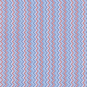 Selten - durch die kontinuierliche halb YARD - United wir stehen durch zeitlose Schätze, Muster #USA-C1044 Mini rot und blau Chevron Streifen auf weiß