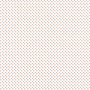 May include: A white background with a repeating pattern of small, light brown crosses.