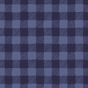 RZADKIE - By the Continuous HALF YARDS - Trail Mix autorstwa Rae Ritchie dla Dear Stella Fabrics, wzór nr SSRR595 Tonal Blue Gingham Check, Blender