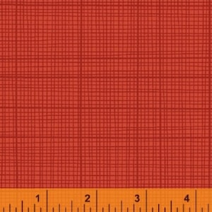 Autorstwa The Continuous HALF YARD - Colors and Count autorstwa Jill McDonald dla Windham Fabrics, wzór nr 40676-6 Tonal Red Crosshatch, Basic, Blender