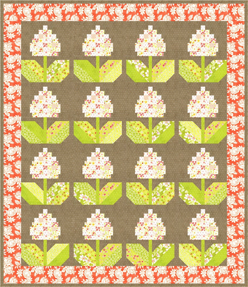 RARE - CHARM PACK - Strawberries and Rhubarb by Fig Tree & Co. for Moda ...